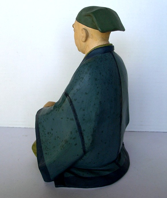 japanese hakata figurine of tea ceremony master